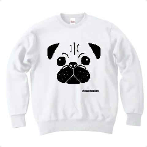 パグシリーズ ドット絵 トレーナーを購入|デザインTシャツ通販
