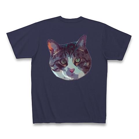 クールな猫様 Tシャツ(メトロブルー/Pure Color Print)を購入|デザイン