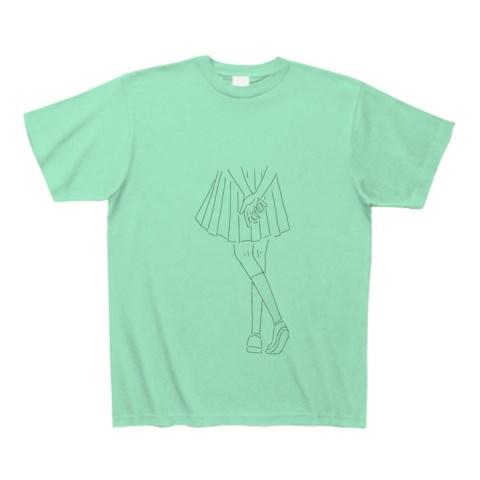 制服 後ろ姿 Tシャツ(ミントグリーン/通常印刷)を購入|デザインTシャツ