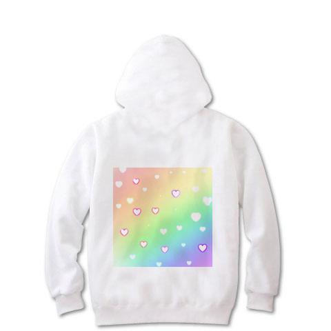 虹色カラフル ジップパーカーを購入|デザインTシャツ通販【ClubT】