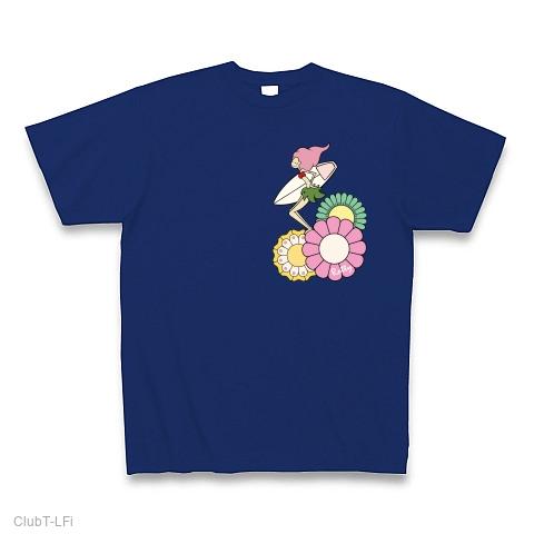 花・花 サーフガール Tシャツ(ロイヤルブルー/Pure Color Print)を購入