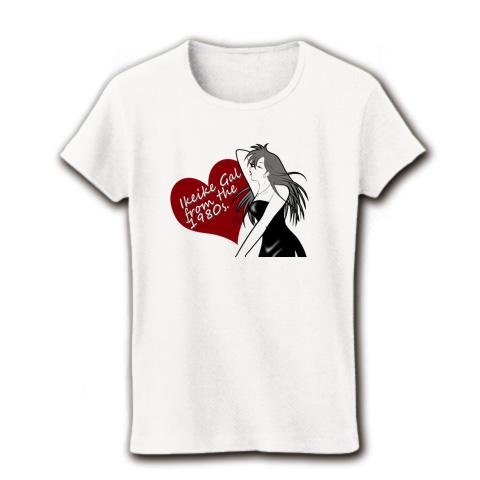 80年代ギャル風背景なし レディースTシャツを購入|デザインT