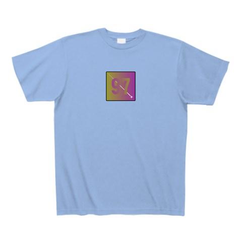 紫色と金色の97 Tシャツ(サックス/Pure Color Print)を購入|デザインT