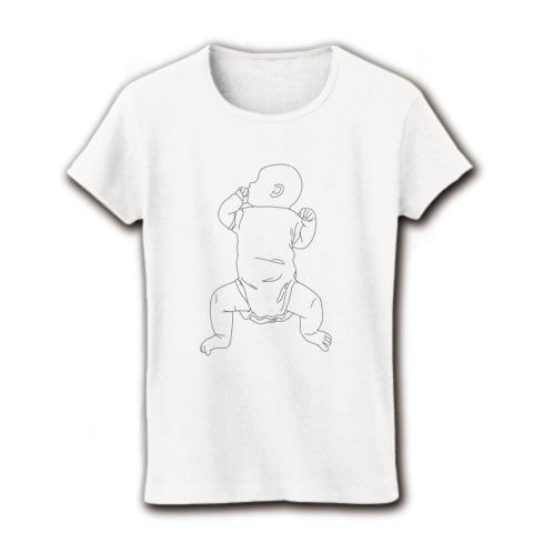 赤ちゃんシルエット レディースTシャツを購入|デザインTシャツ