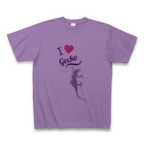 I lovegeckoくすみ紫 Tシャツを購入|デザインTシャツ通販【ClubT】