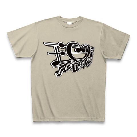 I LOVE MUSIC』Tシャツ（by AURA-HYSTERICA）・シルバーグレー・Pure