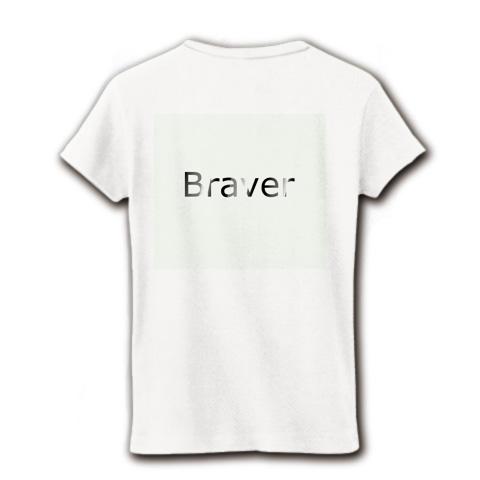 BRAVER ブレイバーロゴ レディースTシャツ(ホワイト)を購入|デザインT