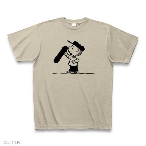 スケボー Tシャツ sk8 スケーター スヌーピー snoopy Tシャツ(シルバー