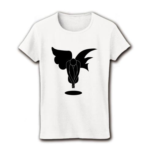 天使と悪魔のピクトグラム レディースTシャツを購入|デザインT