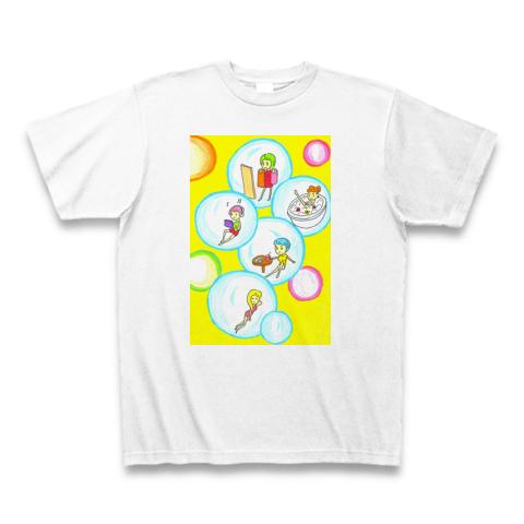 シャボン玉ガール イラストplus Tシャツを購入|デザインTシャツ通販【ClubT】