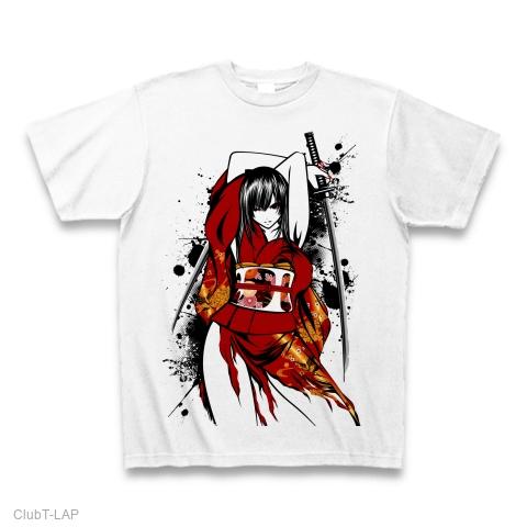 FACT・ガール×日本刀Tシャツ Amazon | 桜 さくら 芸者 富士山 日本のグラフィック – 日本文化