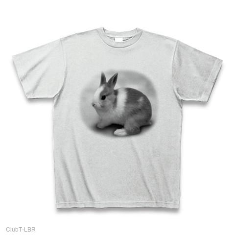 うさぎ 横向き グレー Tシャツを購入|デザインTシャツ通販【ClubT】