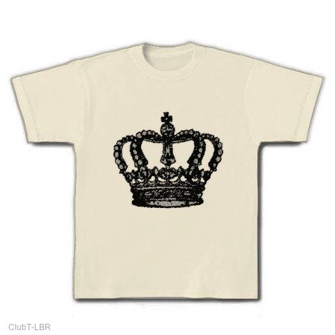 王冠★クラウン黒 Tシャツ (通常印刷)