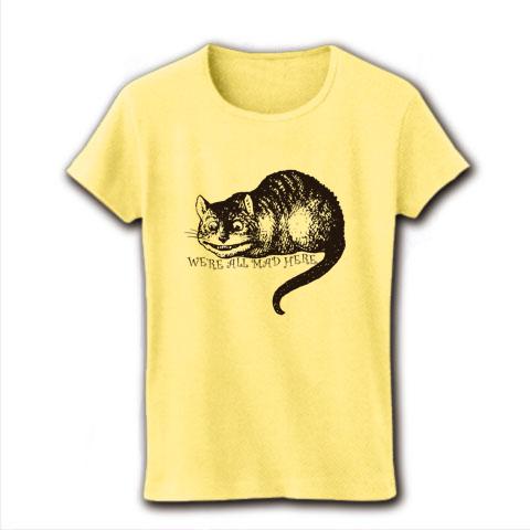 不思議の国のアリス」より チェシャ猫 レディースTシャツ(ライト