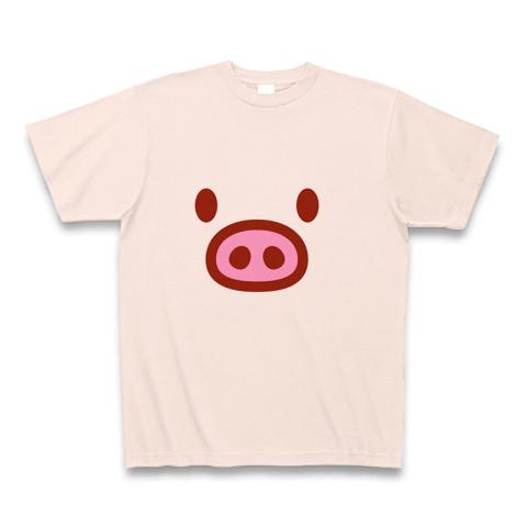 かわいい豚グッズ！】かわキャラシリーズ ブタちゃん顔 Tシャツ