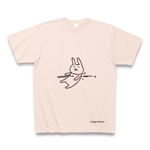 撃たれるウサギ・シンプルver. Tシャツを購入|デザインTシャツ通販