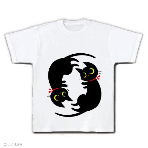 2匹の黒猫・クロネコ Tシャツを購入|デザインTシャツ通販【ClubT】