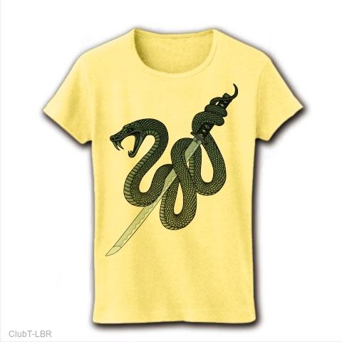 J Tシャツ 干支 蛇 蛇年 Mサイズ 日本刀と蛇 レディースTシャツを購入|デザインTシャツ通販【ClubT】