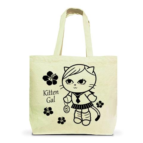 平成時代の子猫ギャル トートバッグLを購入|デザインTシャツ通販