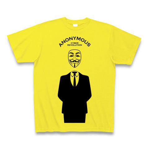 アノニマス サイバー革命 仮面＋スーツstyle Tシャツを購入|デザインT
