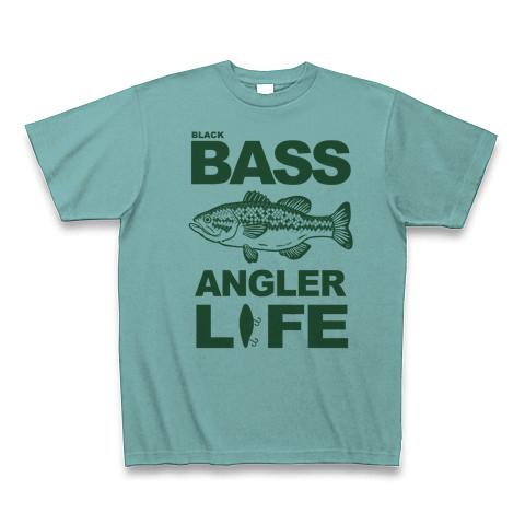 ブラックバス魚グラフィックプリント Tシャツ 黒 ブラックバス 釣り Tシャツ バスフィッシング rf08 | 幸服屋さん