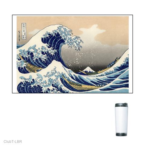 The Great Wave off Kanagawa・Katsushika Hokusai】富嶽三十六景・神奈川沖浪裏・葛飾北斎  タンブラーを購入|デザインTシャツ通販【ClubT】