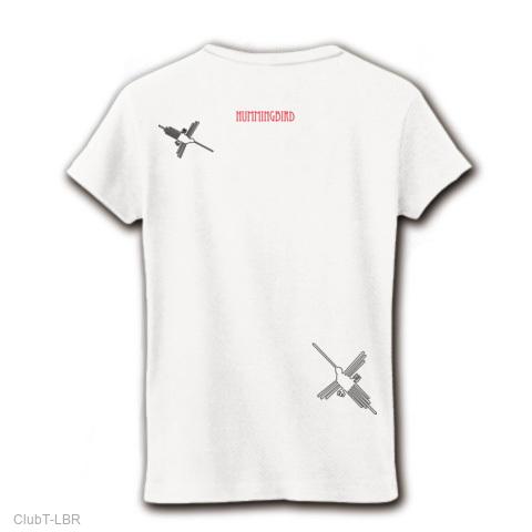 ナスカの地上絵 ハチドリ （背面あり) レディースTシャツを購入