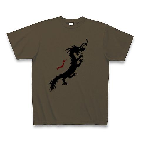 日本地図 龍 ドラゴン Tシャツを購入|デザインTシャツ通販【ClubT】