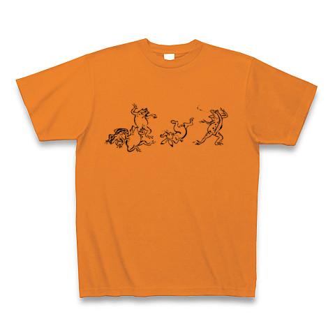 フェローズ レーヨンシャツ　鳥獣戯画　うさぎ　カエル プロレス Tシャツ うさぎ カエル ジャーマンスープレックス