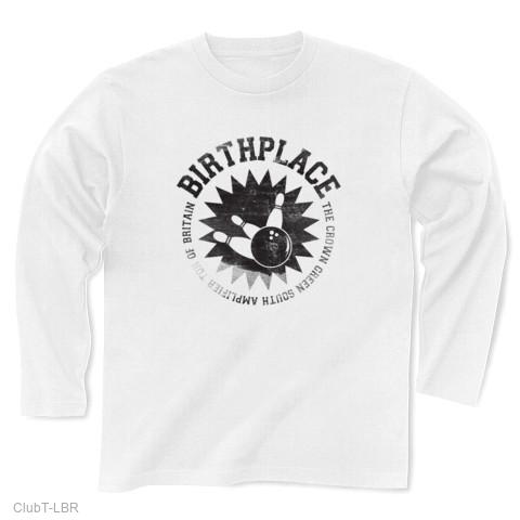 Birthplace 長袖Tシャツ(ホワイト/通常印刷)を購入|デザインTシャツ