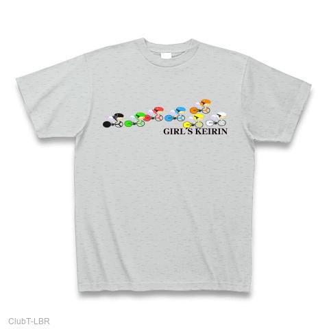 女子競輪 Tシャツ(グレー/Pure Color Print)を購入|デザインTシャツ