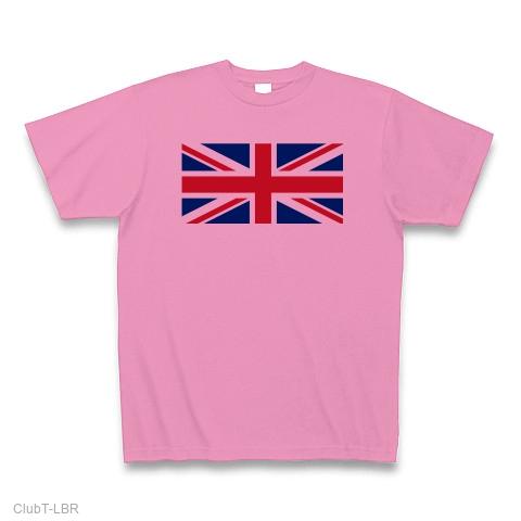 イギリスの国旗ー 片面プリント Tシャツ(ピンク/通常印刷)を購入