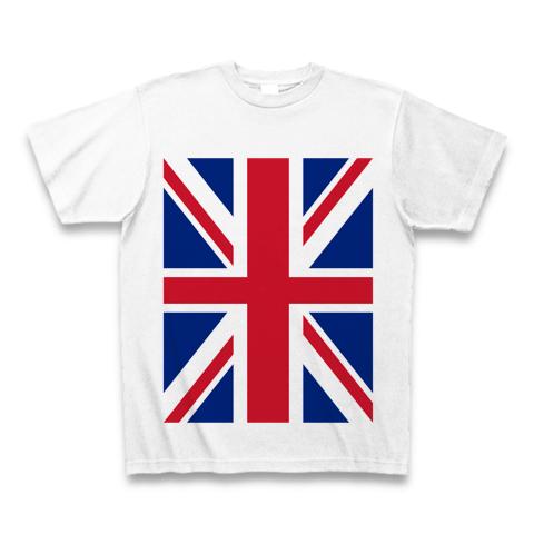 イギリスの国旗(ユニオンジャック)ー縦ー両面プリント Tシャツ
