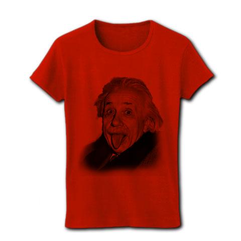アルベルト・アインシュタインー両面プリント レディースTシャツ アルベルト・アインシュタインー両面プリント レディースTシャツ