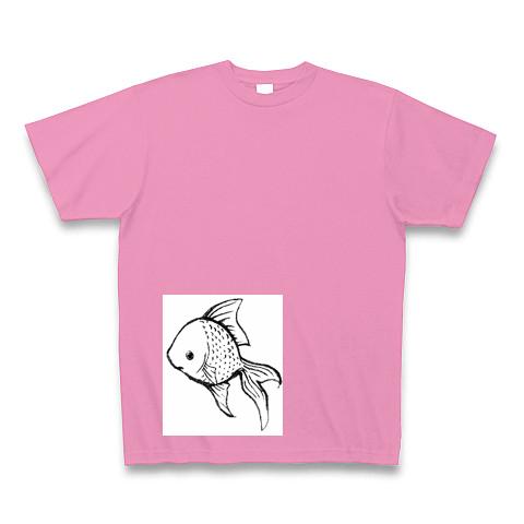 金魚 Tシャツ(ピンク/Pure Color Print)を購入|デザインTシャツ通販 