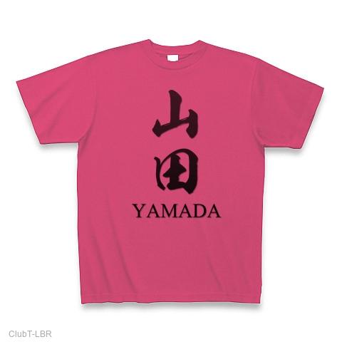 山田(yamada)日本の多い苗字(名字)第13位：筆字：面白文字デザイン