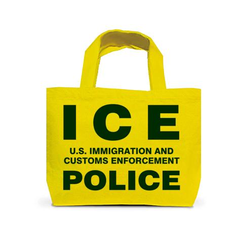 アメリカ移民税関捜査局 ICE POLICE トートバッグSを購入|デザインTシャツ通販【ClubT】