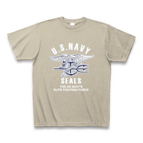 アメリカ海軍 ネイビーシールズ 白抜き Tシャツを購入|デザインT