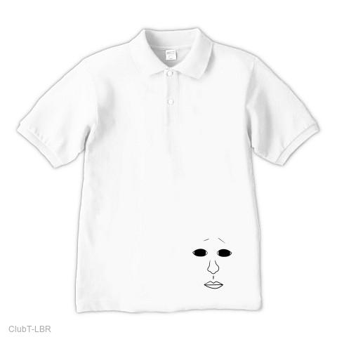 なんかむかつく顔シリーズ*曇 ポロシャツを購入|デザインTシャツ