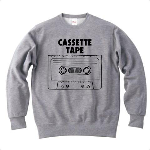 CASSETTE TAPE-カセットテープ- スウェット トレーナー(グレー/通常