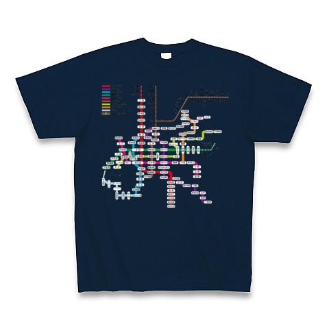 大阪地下鉄路線図 Tシャツを購入|デザインTシャツ通販【ClubT】