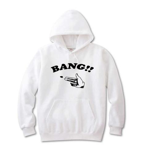 指鉄砲(BANG)。かわいいロゴ Tシャツデザイン【Zipangu49er