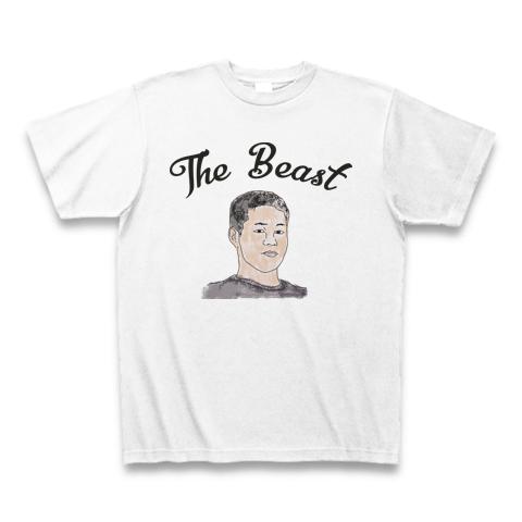 野獣先輩(The Beast)カラー版 に シンプルスケッチTシャツデザイン 