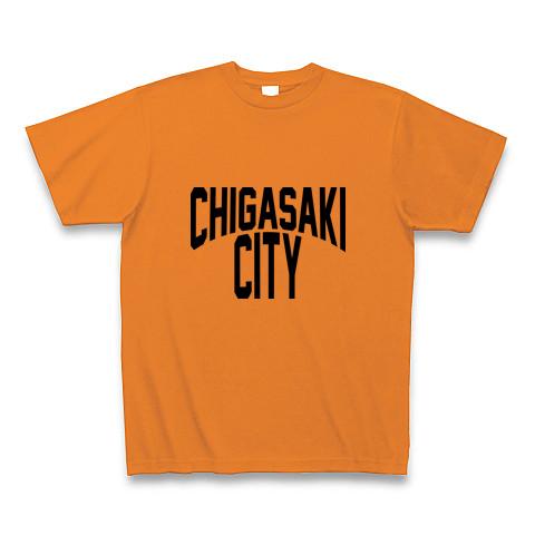 CHIGASAKI CITY(茅ケ崎市) BK Tシャツ(オレンジ/通常印刷)を購入