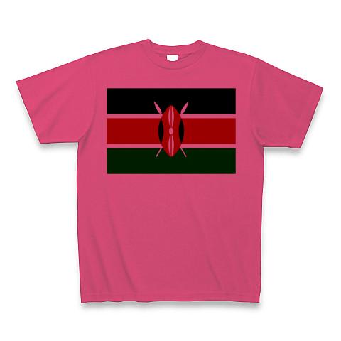 ケニア--Kenya-- Tシャツ(ホットピンク/通常印刷)を購入|デザインT