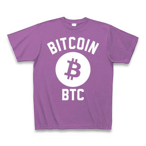 仮想通貨 BITCOIN BTC-ビットコイン- 白ロゴ Tシャツを購入|デザインT