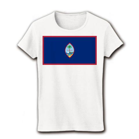 グアムの旗 -Flag of Guam- レディースTシャツ(ホワイト)を購入