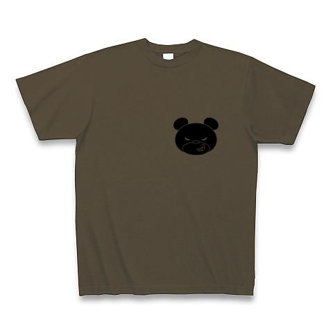 クマイラスト Tシャツ 黒 ナガノキャラクターズ ナガノの水族館 Tシャツ シロクマ