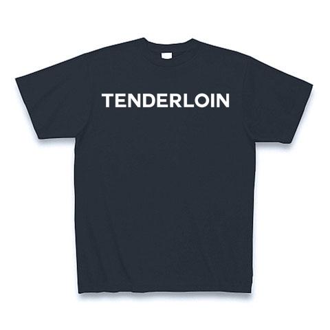 TENDERLOIN-テンダーロイン- 白ロゴ Tシャツ(デニム/Pure Color Print