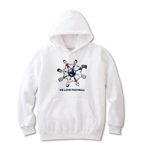 WE LOVE FOOTBALL スポーツ WE LOVE FOOTBALL パーカーを購入|デザインTシャツ通販【ClubT】